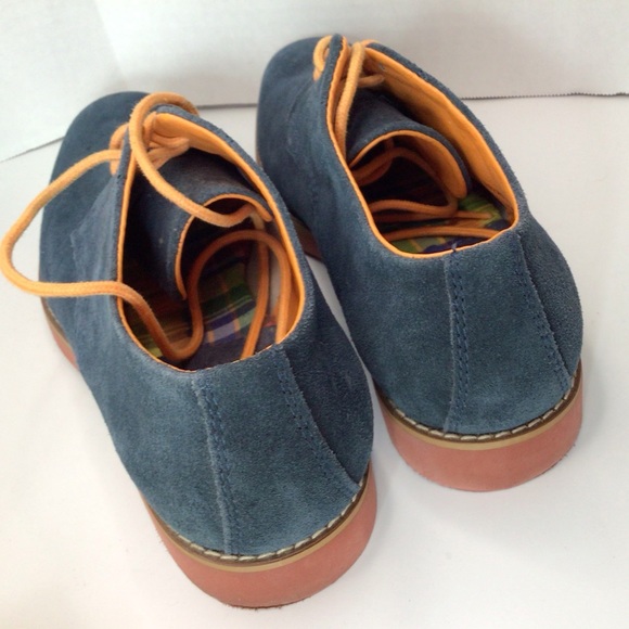 Buks by walk-over derby shoes MSRP $255. Men’s navy suede casual shoes. Size 10 - Picture 7 of 12